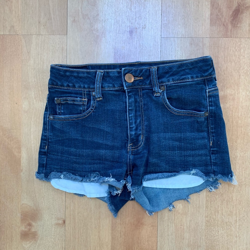 American Eagle Dark wash denim shorts